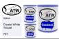 Preview: Volvo, Crystal White Tricoat, 707: 1L Lackdose + 1L Klarlack + 500ml Härter - Set, von ATW Autoteile West.